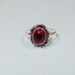 Elegance Defined: 925 Sterling Silver Ring with Stunning Ruby Center