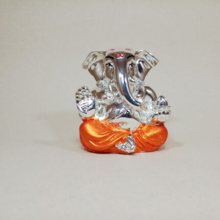 Silver Ganesha Wax Murti