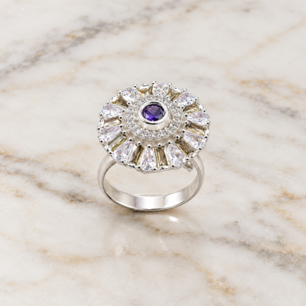 Celestial Splendor Silver Ring