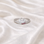 Tranquil Harmony: 925 Sterling Silver Swirl Ring