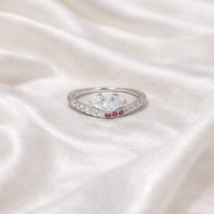 Tranquil Harmony: 925 Sterling Silver Swirl Ring