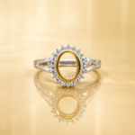 Ethereal Elegance: Men's Sterling Silver Round Ring