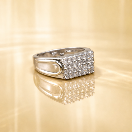 Ethereal Masculinity: Sterling Silver Men's Ring