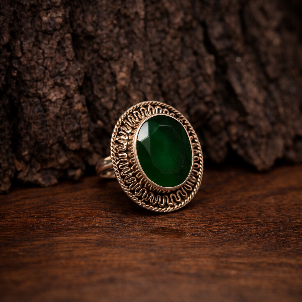 ChatGPT Image Feb 2, 2026, 06_28_08 PM Enchanted Emerald: Sterling Silver Green Stone Ring