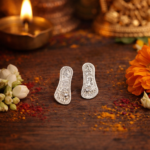 Divine Silver Laxmi Paduka for Wealth and Prosperity (medium)