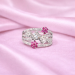 Enchanted Elegance: 925 Sterling Silver Floral Vine Ring