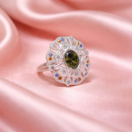 Manikya Rasa Silver Ring - A Reverence to Indian Heritage