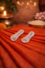 Silver Laxmi Paduka: Steps of Prosperity (Big)