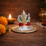 Sacred Silver Ganesha Murti - Pure Silver Idol