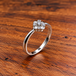 Radiant Promise: 925 Sterling Silver Solitaire Ring