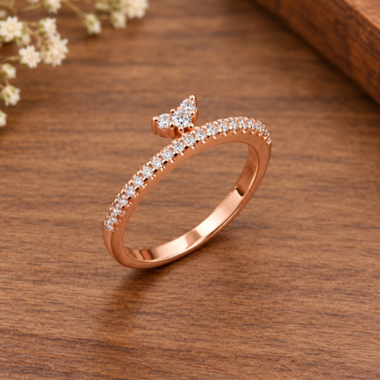 Eternal Flame: 925 Sterling Silver Fire Ring