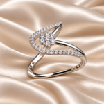 Whimsical Waves: 925 Sterling Silver Ocean Wave Ring