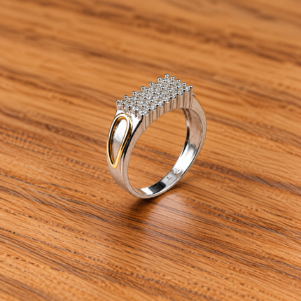 Ethereal Masculinity: Sterling Silver Men's Ring