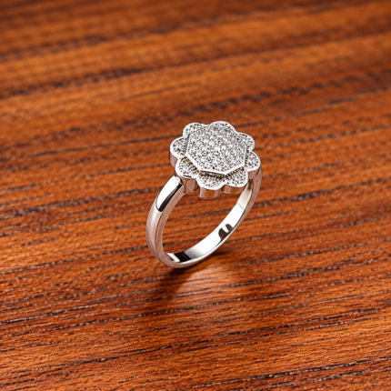 Timeless Elegance: 925 Sterling Silver Swirl Ring