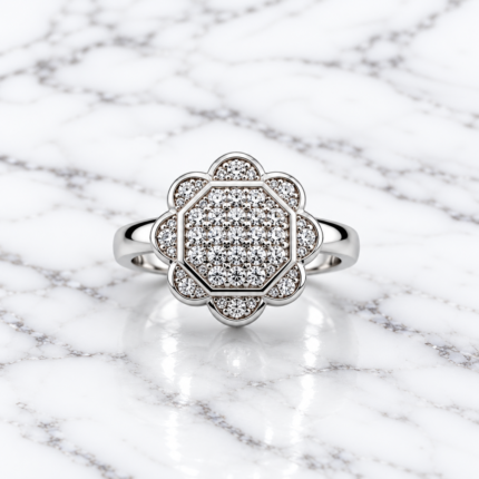 Timeless Elegance: 925 Sterling Silver Swirl Ring