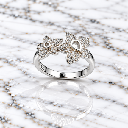 Twilight Whispers: 925 Sterling Silver Moonstone Ring