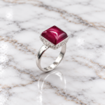 Ethereal Essence: Sterling Silver Halo Ring