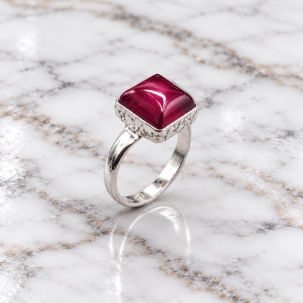 Ethereal Essence: Sterling Silver Halo Ring
