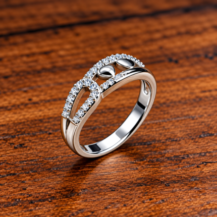 Timeless Elegance: 925 Sterling Silver Swirl Ring