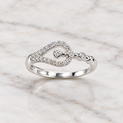Elegance Embodied: Sterling Silver Ring