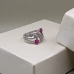 Enchanted Elegance: 925 Sterling Silver Floral Vine Ring