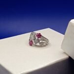 Enchanted Elegance: 925 Sterling Silver Floral Vine Ring