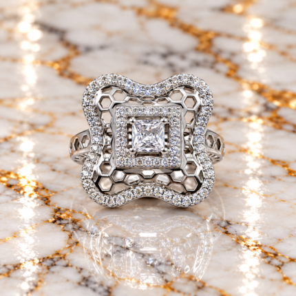 Celestial Symphony: 925 Sterling Silver Star Ring