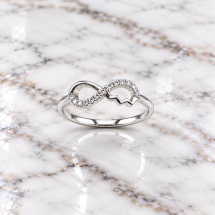 Timeless Beauty: Sterling Silver 925 Infinity Ring