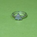 Mystic Geometric: Sterling Silver 925 Ring with Triangle Elegance