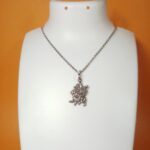 Divine Shakti: Silver Goddess Durga Pendant - Embrace of Power and Protection