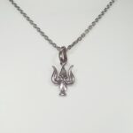 Divine Trident: Silver Trishul Pendant - Symbol of Power and Protection