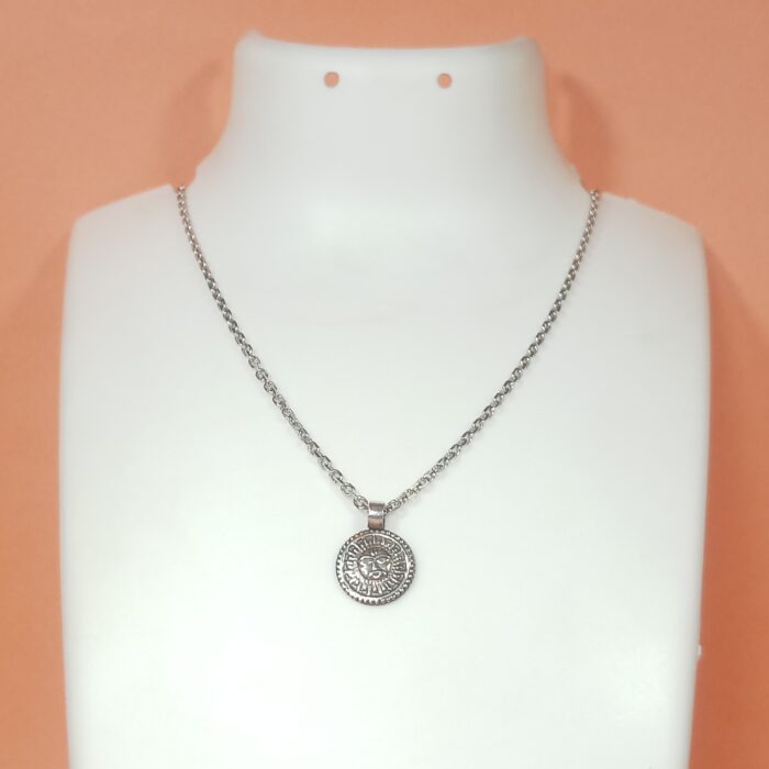 Radiant Sun: Silver Surya Pendant - Symbol of Vitality and Radiance