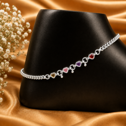 Effortless Chic: Lightweight Silver Payal for Everyday Elegance
