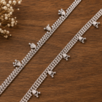 Elegant Silver Payal: Traditional Indian Foot Jewelry