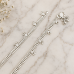 Elegant Silver Payal: Traditional Indian Foot Jewelry
