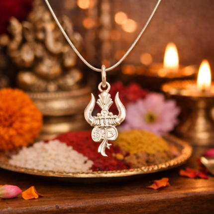 Trishul Damru Pendant - Power and Harmony in Unity