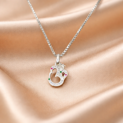 Divine Serenity: Silver Om Pendant - A Sacred Symbol of Harmony