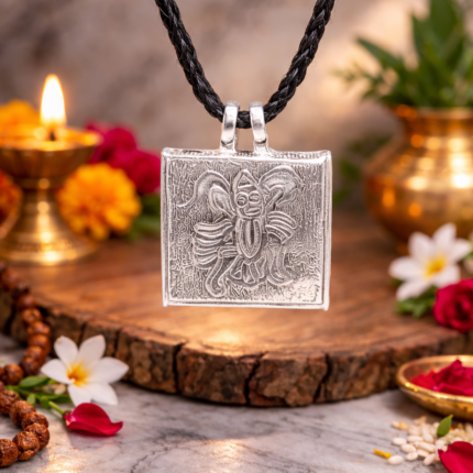 Silver Hanuman Tabiz Pendant - A Symbol of Strength and Protection