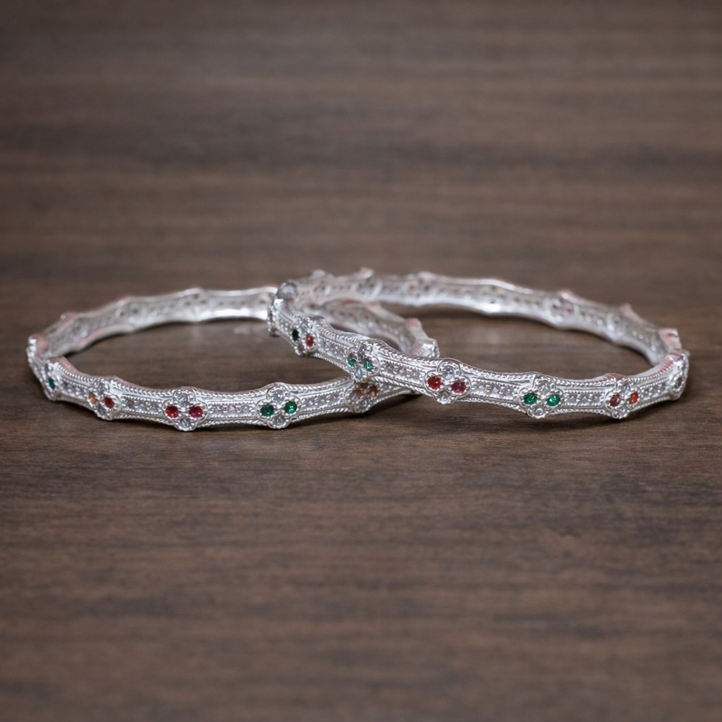 ChatGPT Image Feb 27, 2026, 03_33_07 PM Radiant Silver Kangans: Embracing Tradition with Modern Elegance