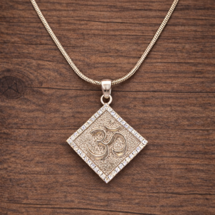Divine Om: Sacred Pendants for Spiritual Elegance (only pendant)
