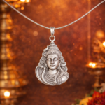 Divine Majesty: Silver Mahadeva Pendant - Symbol of Supreme Consciousness