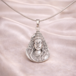 Divine Majesty: Silver Mahadeva Pendant - Symbol of Supreme Consciousness
