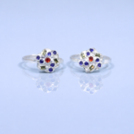 Dazzling Essence: Silver Toe Ring for Effortless Chic