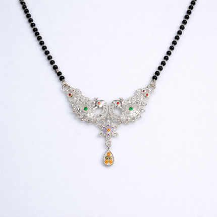 Sacred Union: Silver Peacock Mangalsutra - Symbol of Eternal Love