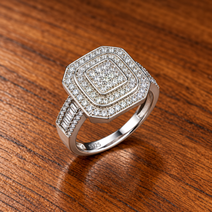 Timeless Elegance: Sterling Silver 925 Ring with Classic Brilliance