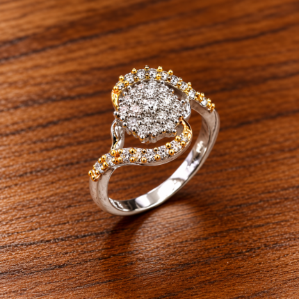 Timeless Elegance: 925 Sterling Silver Ring with Intricate Detailing