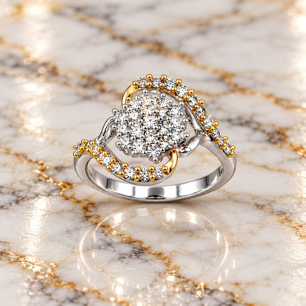 Timeless Elegance: 925 Sterling Silver Ring with Intricate Detailing