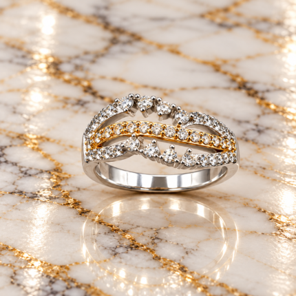 Ethereal Beauty: 925 Sterling Silver Ring with Delicate Design