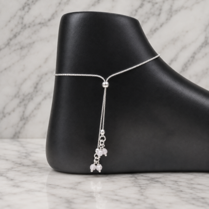 Royal Silver Anklet: Regal Adornment for Timeless Beauty