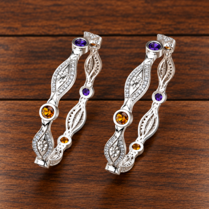 Timeless Silver Kangan - Classic Elegance for Every Occasion
